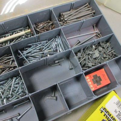 Lot 22 - Storage Containers - Finish Nails - Screws