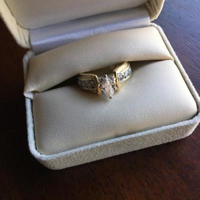 Diamond Engagement Ring 14k 