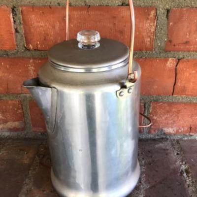 Percolator coffee pot, Comet Aluminum