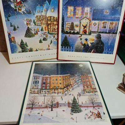 Lot 3 Christmas prints by Tom Kelly