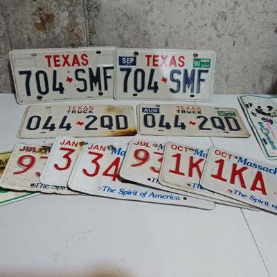 Lot 12 License Plates