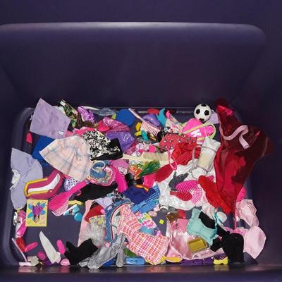 Large Lot of Barbie and barbie style dolls Accessories