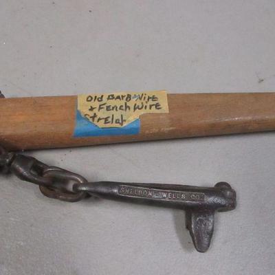 Lot 38 - Barb Wire & Fence Wire Stretcher 