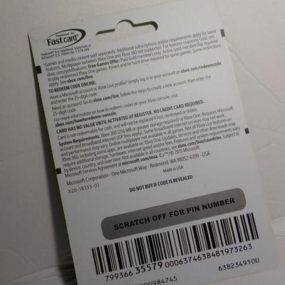 XBOX live for 3 months.