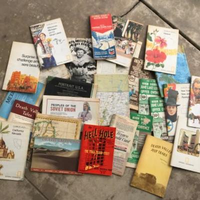 Vintage Map Lot - a variety of maps and other ephemera 