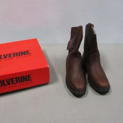 Lot 41 - Wolverine Wellington Work Welt Leather Boots Size 13M