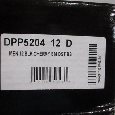 Lot 44 - Dan Post Ostrich Men's Boots Black Cherry Size 12 D