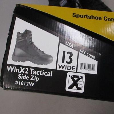 Lot 45 - Original SWAT 1012 WINX2 Tactical Boot w/ Side Zipper Size 13 W