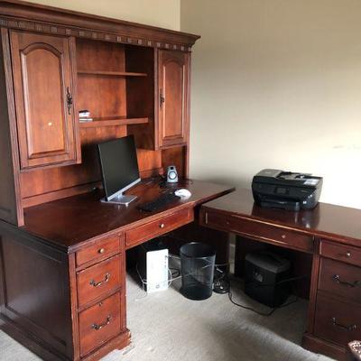 Mahogany Desk and Bookcase