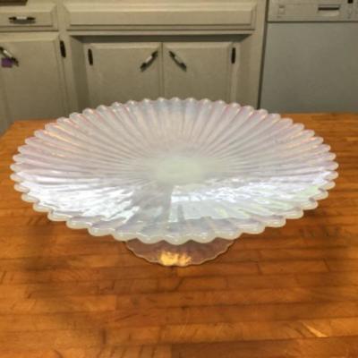 K-108 Vintage Opalescent Cake / Pie Stand