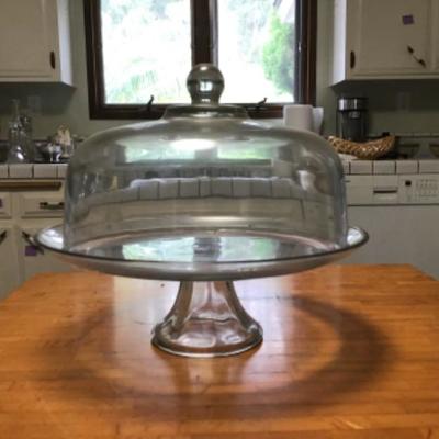 K-112 Glass Cake Stand with Lid