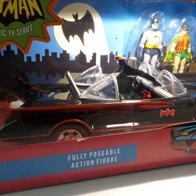 Batmobile with Batman and Robin / 1960's Replica (In Box)