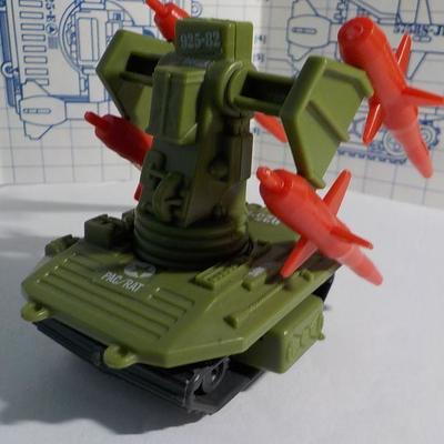 G.I. Pac Rat Missile  Lancher/ w/ blue prints.