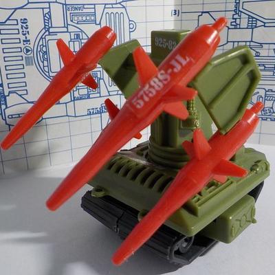 G.I. Pac Rat Missile  Lancher/ w/ blue prints.