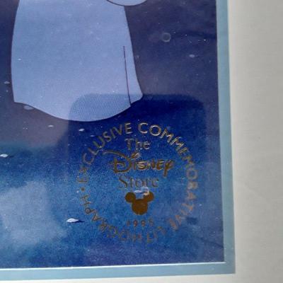 Two Framed Disney Commemorative Lithographs