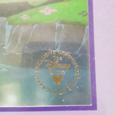 Two Framed Disney Commemorative Lithographs