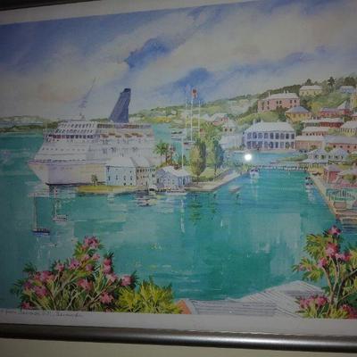 Two Island prints by C. Holding