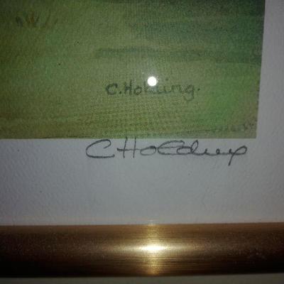 Two Island prints by C. Holding