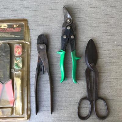 Wire cutters and Tin snips lot