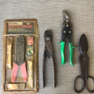 Wire cutters and Tin snips lot