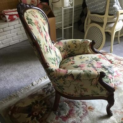 L-112 Victorian parlor chair