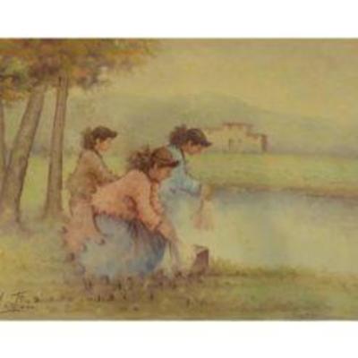 Excellent art work by MABCtilli one of the best impressionist painters of 20th century. Recently deceased any of his works represents an...