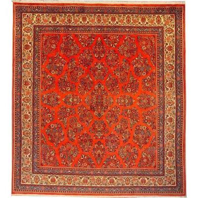 Fine quality,  Persian Hand Knotted Sarough Fine Quality                  
Wool Rugs, 7' X 9'                         
on Perfect...