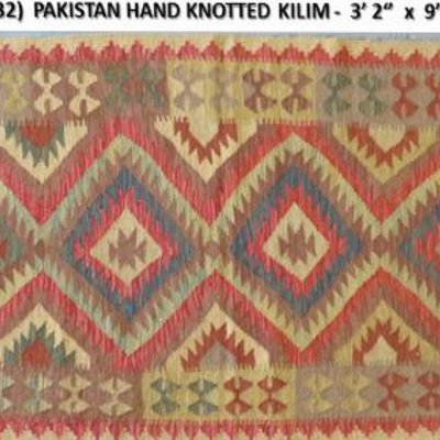 Fine quality, Pakistan Hand Knotted Kilims, 3'2