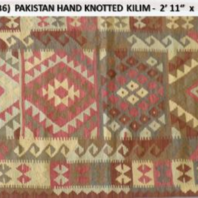 Fine quality, Pakistan Hand Knotted Kilims, 2'11
