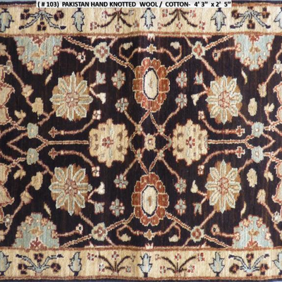 Fine quality,  Persian Hand Knotted Nain Fine Quality Wool & Silk  Rugs, 4'3