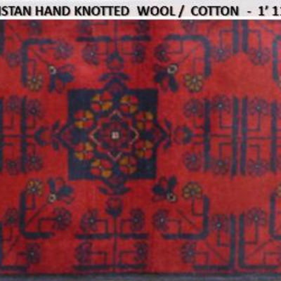 Fine quality,  Afghan Hand Knotted Vintage Rugs, 2' X 3'                         
on Perfect Conditions 
Retail Price= $1900
Below our...