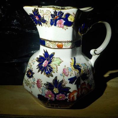 Mason water or milk Iron stone pitcher.