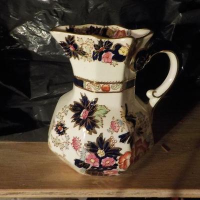 Mason water or milk Iron stone pitcher.