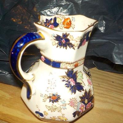 Mason water or milk Iron stone pitcher.