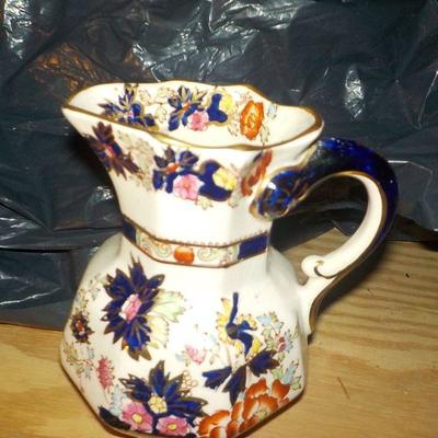 Mason water or milk Iron stone pitcher.