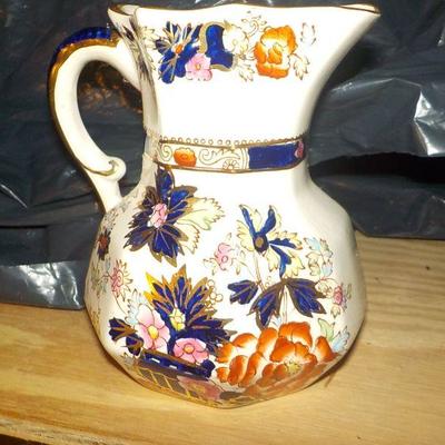 Mason water or milk Iron stone pitcher.
