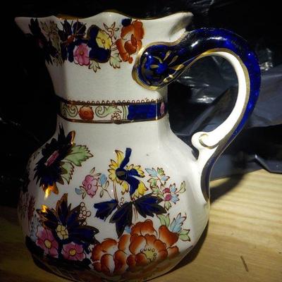 Mason water or milk Iron stone pitcher.