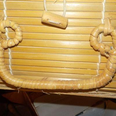 Bamboo design clutch or carry case.