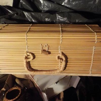 Bamboo design clutch or carry case.