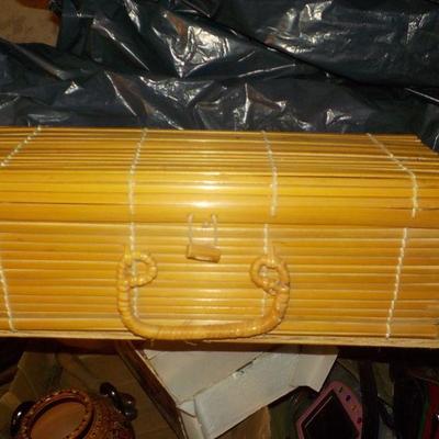 Bamboo design clutch or carry case.
