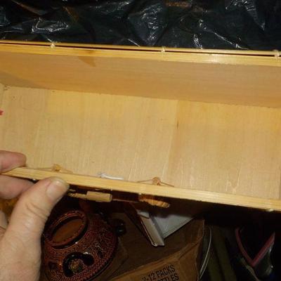 Bamboo design clutch or carry case.