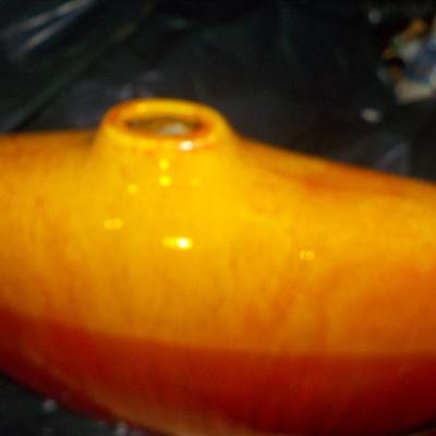 Ultra retro-modern ceramic vase .