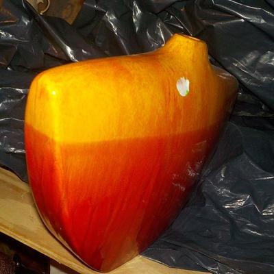 Ultra retro-modern ceramic vase .