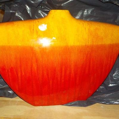 Ultra retro-modern ceramic vase .