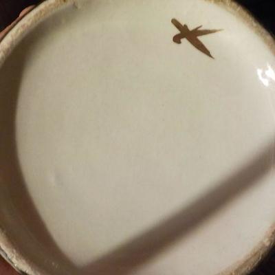 Vintage Hand painted 14 in. vase from Italy.