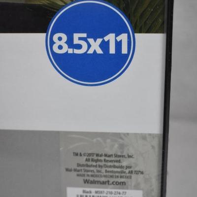 Mainstays 8.5x11 Format Frame, Black, Set of 3 - New