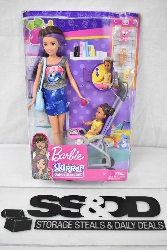barbie skipper stroller playset