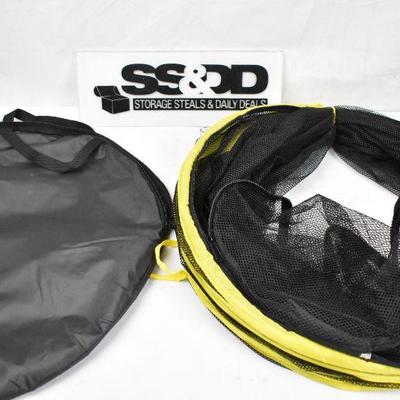 Tube Enclosure Portable TUNNEL ONLY Pet Play House , Black & Yellow - New