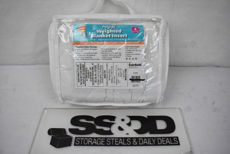 PolyFil Weighted Blanket Insert 36" x 48" 6 pounds New