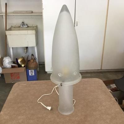 G-106 Vintage hand blown glass lamp